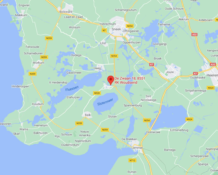 Jachtbemiddeling Sneekerhof op de kaart